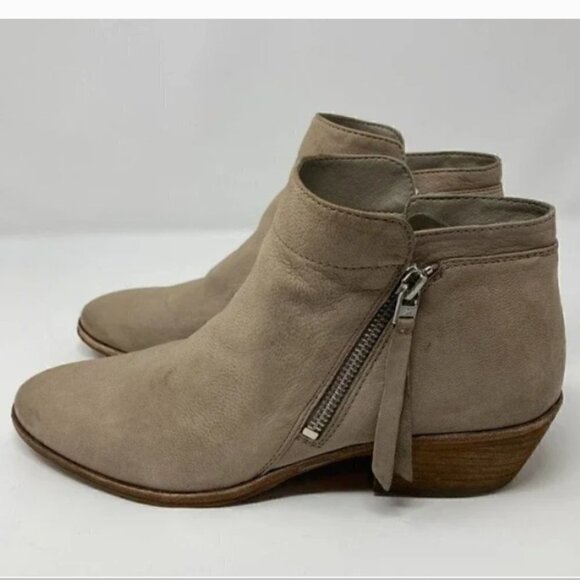 Sam Edelman Packer Brown Suede Ankle Zip Booties - Size 9 - Picture 3 of 8